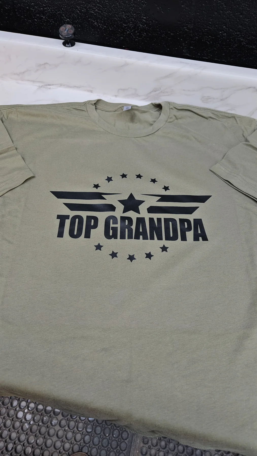 Custom organization shirt with a clean one-color chest print