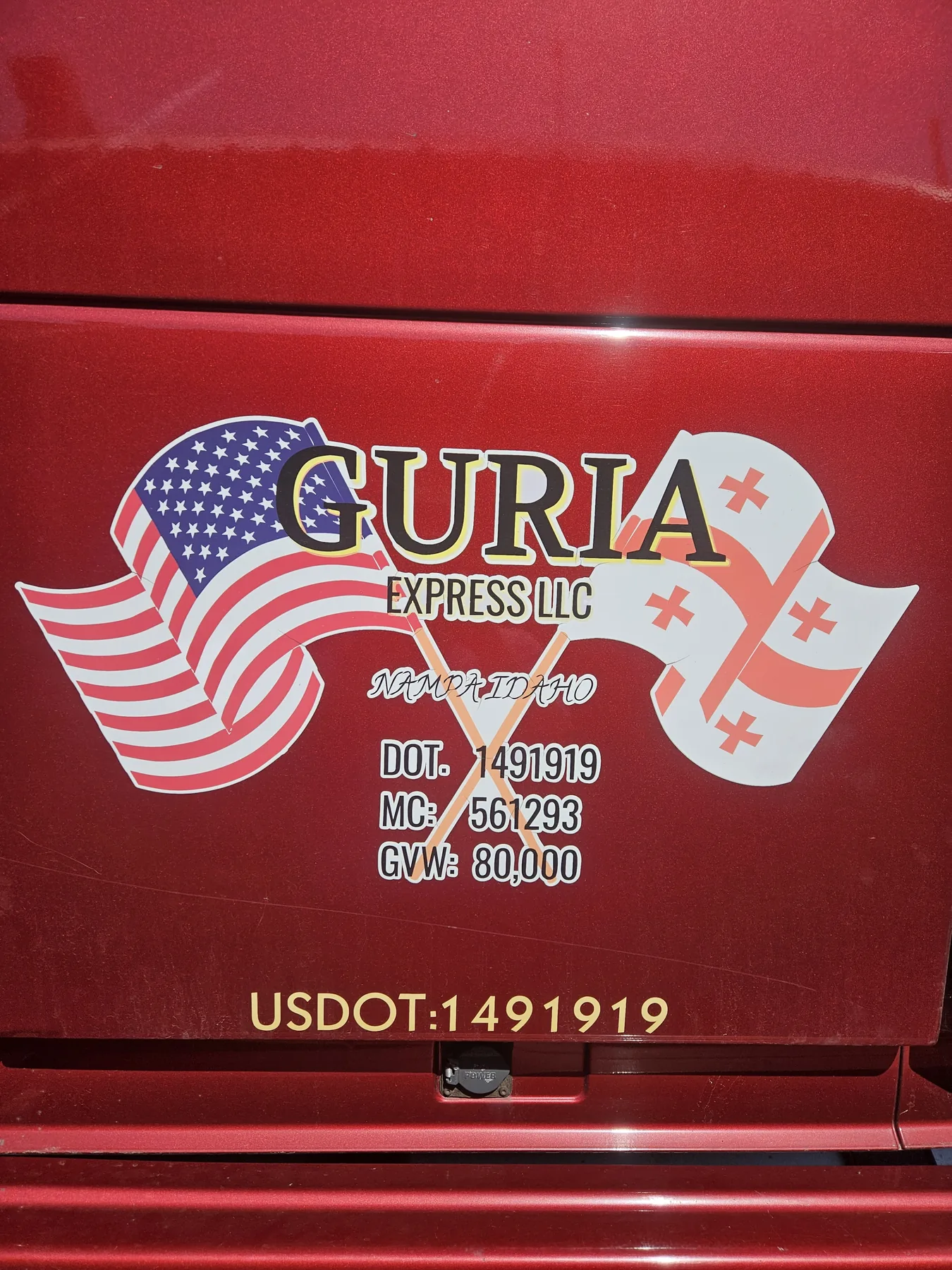Custom business vehicle decal