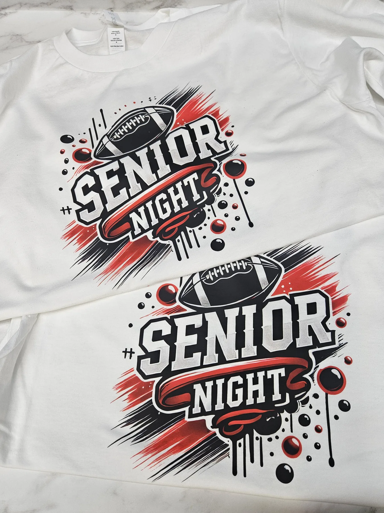 Custom senior night football shirts